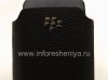 Photo 5 — Original-Leder-Kasten-Tasche mit Metall-Logo Leather Pocket für Blackberry 9700/9780 Bold, Black (Schwarz)