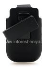 Фотография 6 — Оригинальный кожаный чехол матовый с клипсой для BlackBerry 9700/9780 Bold, Черный