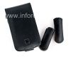Фотография 3 — Фирменный кожаный чехол с вертикально открывающейся крышкой Cellet Executive Case для BlackBerry 9700/9780 Bold, Черный/ Коричневый