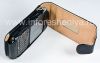 Фотография 4 — Фирменный кожаный чехол с вертикально открывающейся крышкой Cellet Executive Case для BlackBerry 9700/9780 Bold, Черный/ Коричневый