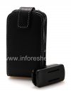 Фотография 11 — Фирменный кожаный чехол ручной работы Monaco Flip Type Leather Case для BlackBerry 9700/9780 Bold, Черный (Black)