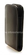 Photo 4 — Signature Leather Case-saku handmade Jenis Monaco Vertikal Pouch Kulit Kasus untuk BlackBerry 9700 / 9780 Bold, Black (hitam)