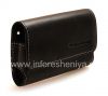 Фотография 3 — Оригинальный кожаный чехол-сумка Premium Leather Folio для BlackBerry , Черный (Black)