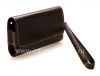 Photo 11 — Asli Leather Case Bag Premium Kulit Folio untuk BlackBerry, Coklat gelap (Espresso)
