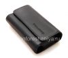 Photo 4 — Asli Leather Case Bag Premium Kulit Folio untuk BlackBerry, Dark Blue (Biru)