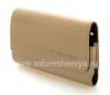 Фотография 3 — Оригинальный кожаный чехол-сумка Premium Leather Folio для BlackBerry , Бежевый (Oyster)