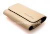 Photo 5 — Asli Leather Case Bag Premium Kulit Folio untuk BlackBerry, Beige (Oyster)
