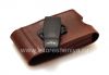 Фотография 4 — Фирменный кожаный чехол с клипсой AGF Premium Pouch для BlackBerry, Коричневый