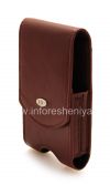 Фотография 5 — Фирменный кожаный чехол с клипсой AGF Premium Pouch для BlackBerry, Коричневый