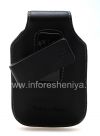 Фотография 5 — Кожаный чехол с клипсой и металлической биркой для BlackBerry, Черный