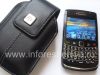 Photo 8 — Leather case with clip and metal tags for BlackBerry, The black