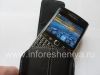 Photo 11 — Leather case with clip and metal tags for BlackBerry, The black