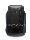 Photo 16 — Leather case with clip and metal tags for BlackBerry, The black