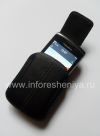 Photo 17 — kasus kulit dengan klip dan logam tag untuk BlackBerry, hitam