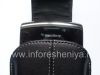 Photo 19 — Leather case with clip and metal tags for BlackBerry, The black
