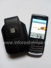 Photo 23 — Leather case with clip and metal tags for BlackBerry, The black
