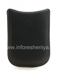 Caso de cuero de bolsillo (copiar) para BlackBerry, Negro