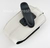 Photo 4 — The original leather case with a clip and a metal tag Leather Holster with Swivel Belt Clip for BlackBerry, Pearl White