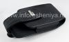Photo 3 — L'étui en cuir d'origine avec clip et métal tag "BlackBerry" étui en cuir avec clip ceinture pivotant pour BlackBerry, Noir (Black)