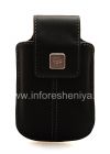 Photo 1 — মূল চামড়া কেস, চামড়া যোগ BlackBerry জন্য ব্যাগ, ব্ল্যাক (কালো)
