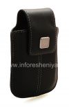 Фотография 3 — Оригинальный кожаный чехол-сумка Leather Tote для BlackBerry, Черный (Black)