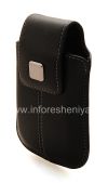 Photo 5 — মূল চামড়া কেস, চামড়া যোগ BlackBerry জন্য ব্যাগ, ব্ল্যাক (কালো)