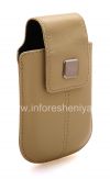 Photo 3 — Asli Leather Case, Kulit Tote Bag untuk BlackBerry, Beige (Sandstone)