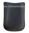 Photo 1 — De cuero original del caso bolsillo bolsa de bolsillo sintético para BlackBerry, Negro (Negro)