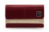 Photo 1 — Original-Ledertasche Tasche mit einem Metallschild Leder Folio für Blackberry, Dunkles Rot / Beige (dunkelrot)