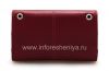 Photo 2 — Asli Kulit Kasus Tas dengan tag logam Folio Kulit untuk BlackBerry, Dark Red / Beige (Dark Red)