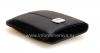 Photo 5 — BlackBerry জন্য ধাতু ট্যাগ লেদার পকেট সঙ্গে মূল চামড়া কেস পকেট, ডার্ক ব্লু (নীল)