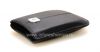 Photo 6 — BlackBerry জন্য ধাতু ট্যাগ লেদার পকেট সঙ্গে মূল চামড়া কেস পকেট, ডার্ক ব্লু (নীল)