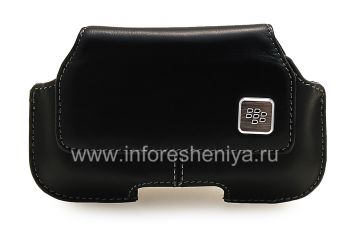 Original Leather Case Bag with Clip Horisontal Holster for BlackBerry