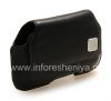 Photo 4 — BlackBerry জন্য ক্লিপ Horisontal খাপ সঙ্গে মূল চামড়া কেস ব্যাগ, কালো