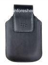 Photo 1 — Sythetic BlackBerry জন্য ক্লিপ সুইভেল খাপ সঙ্গে মূল চামড়া কেস, ব্ল্যাক (কালো)