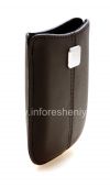 Photo 4 — BlackBerry জন্য ধাতু ট্যাগ লেদার পকেট সঙ্গে মূল চামড়া কেস পকেট, গাঢ় বাদামী (এসপ্রেসো)