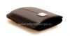 Photo 5 — Caso de cuero original de desembolso de bolsillo con placa de metal de cuero para BlackBerry, Marrón oscuro (Espresso)