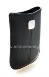 Photo 3 — BlackBerry জন্য ধাতু ট্যাগ লেদার পকেট সঙ্গে মূল চামড়া কেস পকেট, ডার্ক ব্লু (নীল)