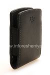 Photo 3 — Caso de cuero original de desembolso de bolsillo de cuero sintético para BlackBerry, Negro (Negro)
