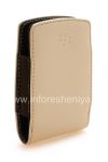 Photo 3 — BlackBerry জন্য মূল চামড়া কেস পকেট কৃত্রিম চামড়া পকেট, বেজ (বেলেপাথর)