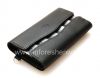 Photo 5 — Asli Kulit Kasus Tas dengan kain insert Kulit Folio untuk BlackBerry, Black (hitam)