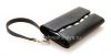 Фотография 10 — Оригинальный кожаный чехол-сумка с тканевой вставкой Leather Folio для BlackBerry, Черный (Black)
