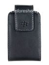 Photo 1 — BlackBerry用クリップレザースイベルホルスター付き本革ケース, ブラック（黒）