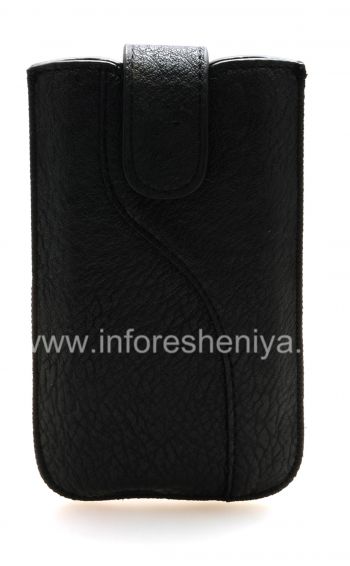 Leather Case-pocket Streamline the tongue for BlackBerry