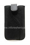 Photo 7 — চামড়া কেস পকেট BlackBerry জন্য জিহ্বা প্রবাহরেখা, কালো