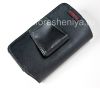 Photo 2 — Signature Leather Case Bag with Clip Cellet Noble Case for BlackBerry, Черный/ Коричневый