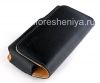 Photo 6 — Signature Leather Case Bag with Clip Cellet Noble Case for BlackBerry, Черный/ Коричневый