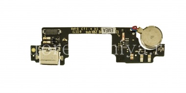 Купить USB-разъем (Charger Connector) T18 на микросхеме с микрофоном и вибромотором для BlackBerry DTEK60