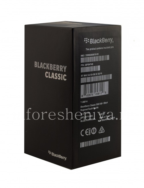 Галерея фотографий товара Коробка Смартфона BlackBerry Classic, Черный