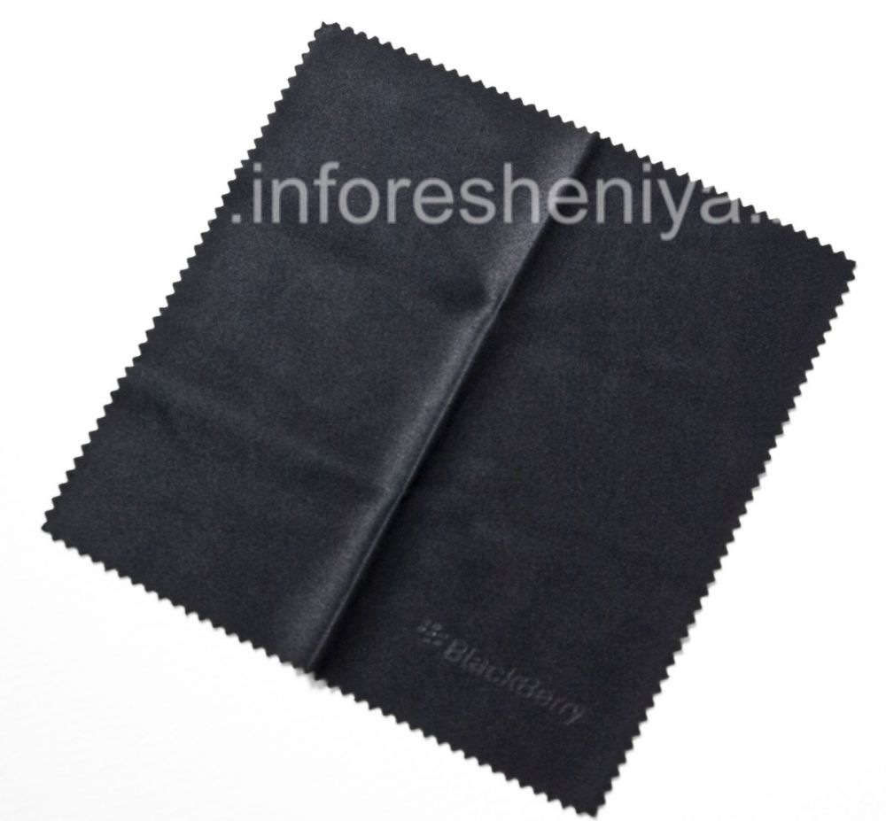 Оригинальная тканевая салфетка для чистки телефона 12x12 BlackBerry  Polishing Cloth — У нас есть для BlackBerry всё. ИнфоРешения / bbry.net